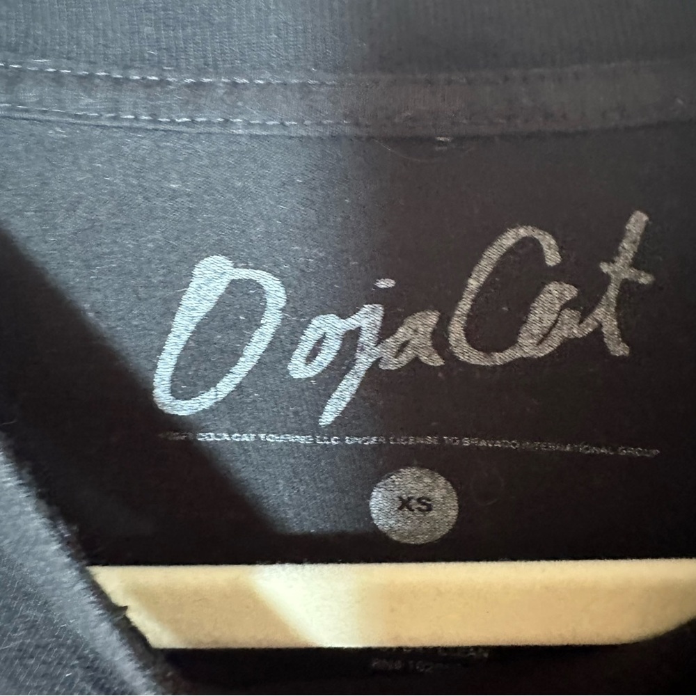 Doja Cat T-Shirt Women's Size XS Black with Pink Image Name *Lt Mark - Picture 3 of 5